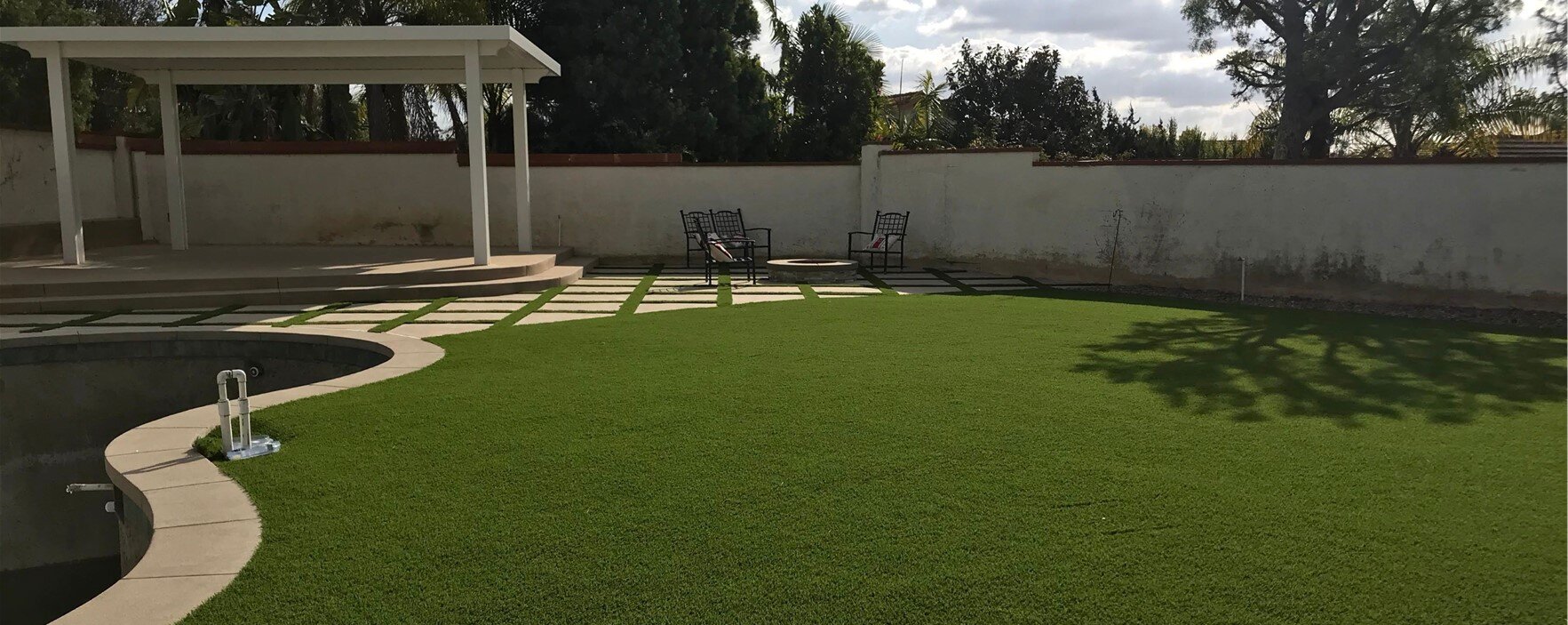 Pool Deck Turf and Pavers Pool Deck Pavers, Paving Stones & Artificial Grass, Inland Empire